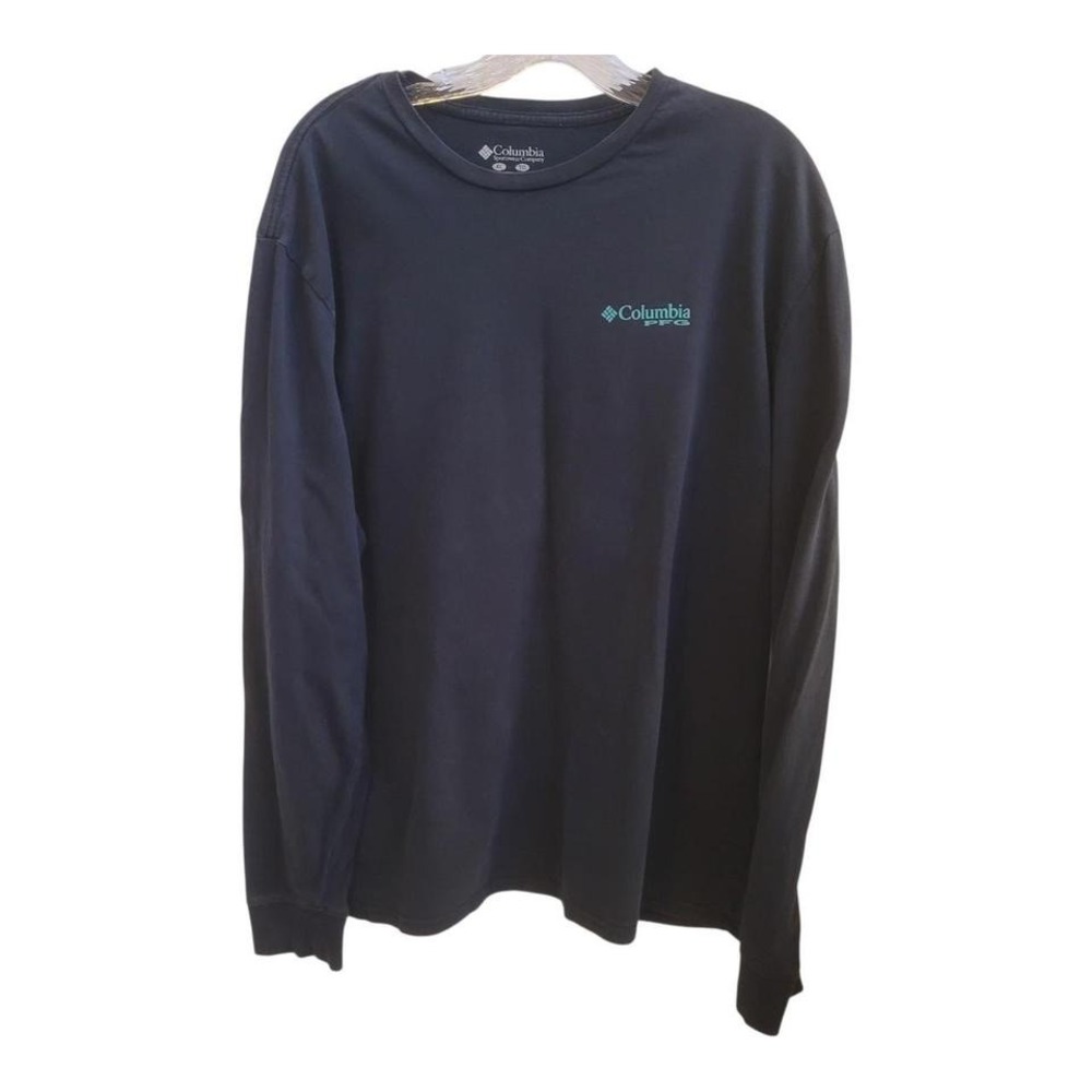 Columbia Sportswear PFG black & green cotton long sleeve‎ t shirt